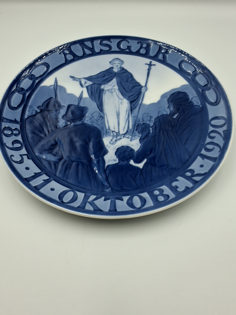 Royal Copenhagen Konglig mindes platte Odd fellow